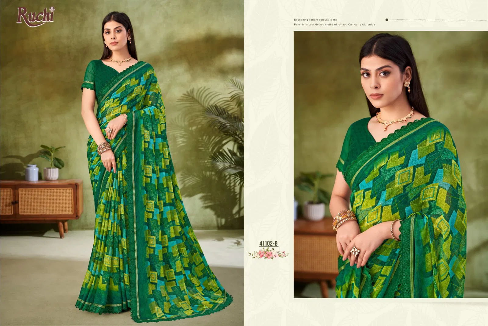 Savera Vol 11 By Ruchi Chiffon Daily Wear Saree Wholesale Shop In Surat